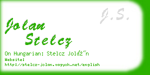 jolan stelcz business card